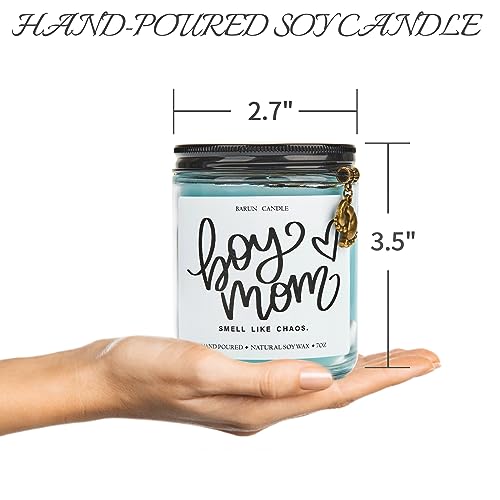 BARUN Girl Mom Candle - Girl Mom Gifts New Mom Gifts for Women, Baby Mama Gift, Cool Mom Candle New Mom Candle, First Mom Gifts Mama Gifts for Women, Mothers Day, Hand Poured Natural Soy Wax 7oz