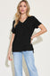 Basic Bae Full Size V-Neck High-Low T-Shirt