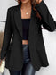 One-Button Long Sleeve Blazer