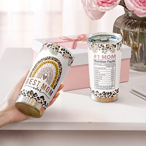 Macorner Mothers Day Gifts - Birthday Gifts for Mom Nana & Mothers Day Gifts From Daughter Son - Mom Gifts Mother's Day Christmas Gifts For Women Mom Grandma - Stainless Steel Bear Tumbler 20oz